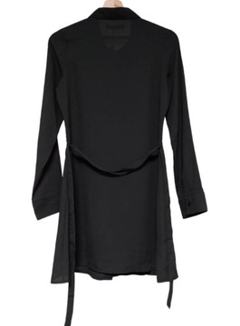 Czarna koszulowa Sukienka mini defekt 36