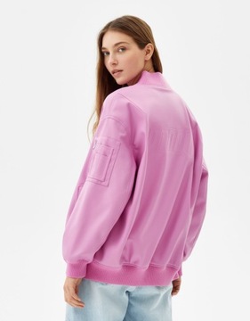 BERSHKA RÓŻOWA KURTKA OVERSIZE (XS/S)