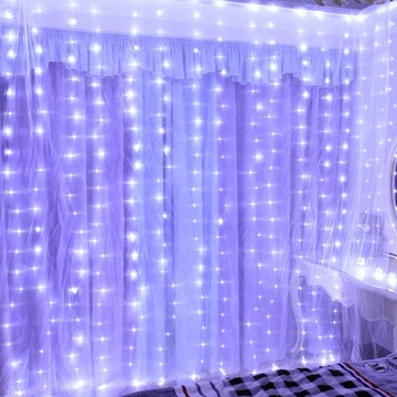 Светодиодная световая завеса 3х3м 300 светодиодных сосулек USB + ДИСТАНЦИОННЫЙ