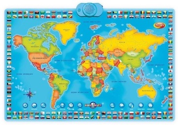 DUMEL DISCOVERY Interaktywna MAPA ŚWIATA 60853