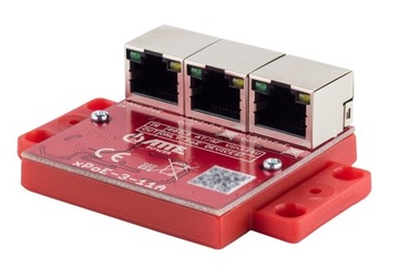 ATTE mini SWITCH extender 3 porty LAN RJ45 1xPoE IN 802.3 2xPoE OUT 100Mbps