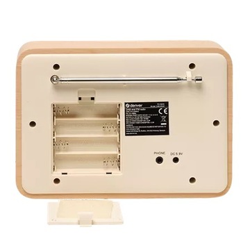 Kompaktowe radio DAB+/FM Denver Light wood