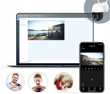 НАРУЖНАЯ ВРАЩАЮЩАЯСЯ КАМЕРА 2K WiFi IP 4x ZOOM 5MPX