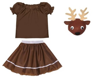 ШЛЯПА ОЛЕНЯ, КОСТЮМ ОЛЕНЯ, КОРИЧНЕВЫЙ