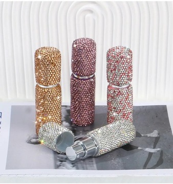 5ml 10ml Portable Perfume Spray Bottle Rhinestone Inlaid Refillable
