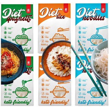 Cheat Meal Diet Rice 400g RYŻ KONJAC BEZGLUTENOWY DIETA KETO MAKARON