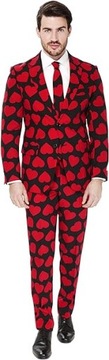 GARNITUR MĘSKI SPODNIE MARYNARKA KRAWAT OPPOSUITS KING OF HEARTS r.52 WZÓR