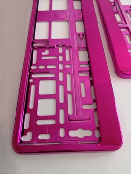 РАМКА ДЛЯ ДОСКИ МЕТАЛЛИЧЕСКИЙ ХРОМ РОЗОВЫЙ 2 ШТ.