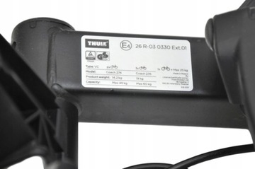 VOLVO THULE Coach 276 bagaznik na hak 4 rowery OE
