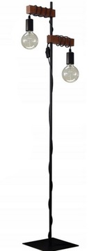 LAMPA STOJĄCA PODŁOGOWA 015-ST LED LOFT E27 DREWNO SALON SYPIALNIA BIURO