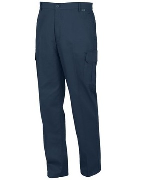 SPODNIE ROBOCZE CIENKA BAWEŁNA 100% GRANAT 3XL