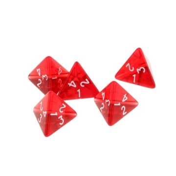 100Pcs Polyhedral Dice D4 Die for Dungeons&Dragons DnD Table Game Accessory