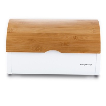 ХЛЕБНАЯ КОРОБКА СОВРЕМЕННАЯ VOLANO, БЕЛАЯ МАТОВАЯ, ЦЕЛЬНЫЙ КОНТЕЙНЕР ДЛЯ ХЛЕБА