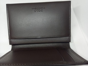 POLO RALPH LAUREN CALFSKIN CARD CASE SKÓRZANE ETUI NA KARTY