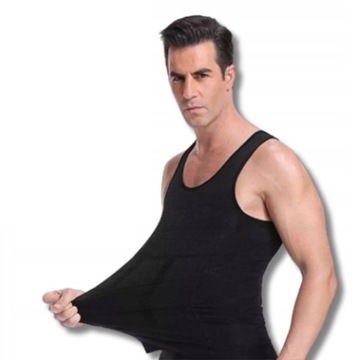 ФУТБОЛКА ДЛЯ ПОХУДЕНИЯ МУЖСКАЯ корректирующая футболка COMFORT белая XXL