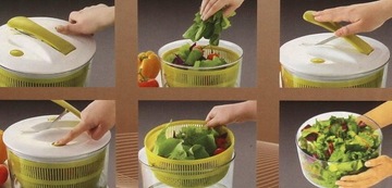 Большая центрифуга для салата, дуршлаг, сетчатый фильтр, осушитель воздуха KINGHoff