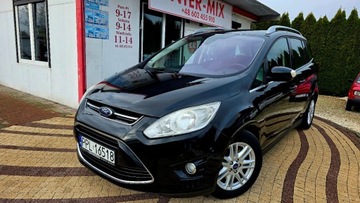 Ford C-MAX II Minivan 1.0 EcoBoost 125KM 2014 Ford Grand C-MAX Zarejestrowany Okazja Super wypopsazenie Benzyna 125KM