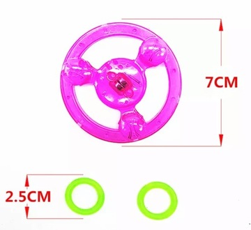 Светодиодная игрушка-колесо с веревкой, игра-попит, антистресс, аркада, светящаяся