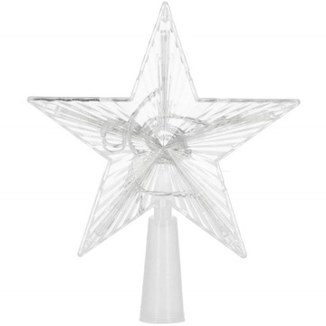 ЗВЕЗДА ДЛЯ РОЖДЕСТВЕНСКОЙ ЕЛКИ 10 СВЕТОДИОДНЫХ ТОЧЕЧНЫХ ОРНАМЕНТОВ 15 СМ ТОП МНОГОЦВЕТНЫЙ