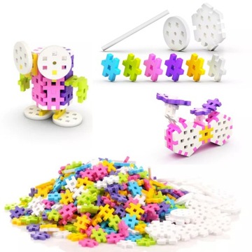 MELI CONSTRUCTOR GIRLS BLOCKS 400 ЭЛЕМЕНТОВ + РАСКРАСКА