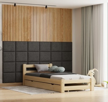 Łóżko młodzieżowe , dziecięce , drewno 180x90