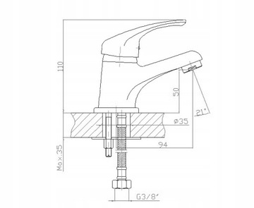 УМЫВАЛЬНИК GRACE FACTOR, СТОЯЩИЙ BKY020D, АКЦИЯ!
