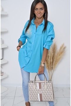 ŚLICZNIE ZDOBIONA KOSZULA OVERSIZE ELIT! WZ.3 XL