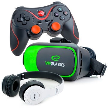 GOGLE OKULARY VR 360 STOPNI 3D WIRTUALNA RZECZYWISTOŚĆ DO TELEFONU DO GIER