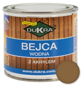 Bejca wodna do drewna Dukra 200ml KASZTAN
