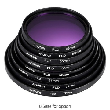 Andoer 49mm Lens Filter Kit UV+CPL+FLD+ND(ND2 ND4