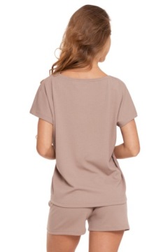 ЖЕНСКАЯ ПИЖАМА В РЕЗИНКУ ВИСКОЗНАЯ ДЛЯ ЕЕ КОРОТКОГО ЭЛЕГАНТНОГО MORAJ L БЕЖЕВОГО