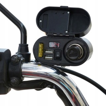 АВТОМОБИЛЬНОЕ ЗАРЯДНОЕ УСТРОЙСТВО 2x USB ВОЛЬТМЕТР
