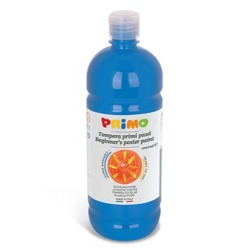 PRIMO - Farba plakatowa w butelce 1000ml NIEBIESKA