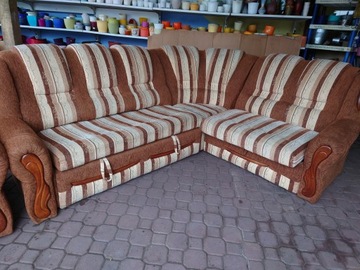 Narożnik z funkcją spania kanapa sofa fotel design