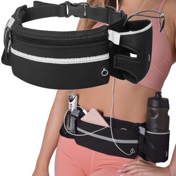 PAS SASZETKA NERKA DO BIEGANIA NORDIC WALKING TELEFON POJEMNA DUŻA KIESZEŃ