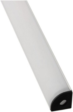 Алюминиевый профиль ДЛЯ СВЕТОДИОДНЫХ ЛЕНТ 8 и 10 мм Уголок БЕЛЫЙ, комплект 2 м