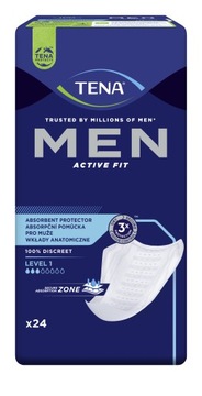 Wkładki specjalistyczne TENA Men Active Fit Level 1 24 sztuki