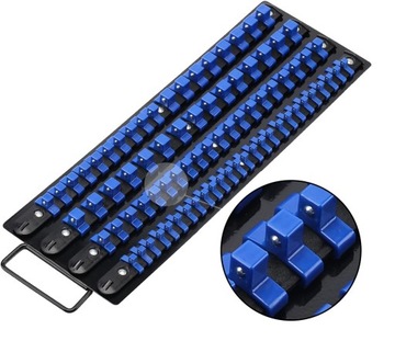 SZYNA ORGANIZER STOJAK DO NASADEK KLUCZY NASADOWYCH 80 szt. 1/4