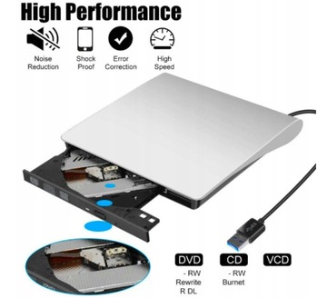 ПРИВОД CD DVD USB 3.0 ЗАПИСЬ Внешний тип C