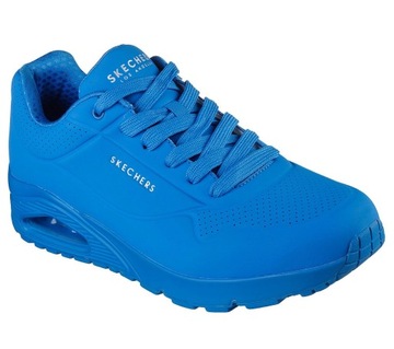 Buty sneakersy Skechers Uno Stand on SKECH AIR SPORTOWE MĘSKIE 52458-BLU