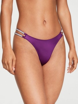 Komplet biustonosz i stringi Victoria's Secret 2xpush-up cyrkonie 75B/S