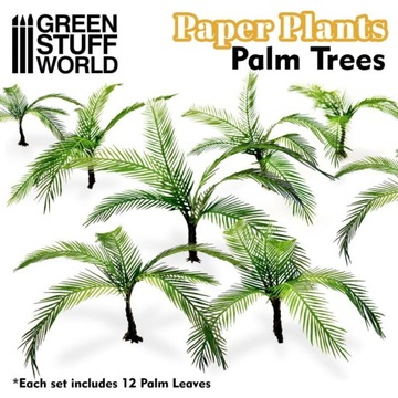 GSW 10373 Paper Plants - Palm Trees \ liście palm (rośliny papierowe)