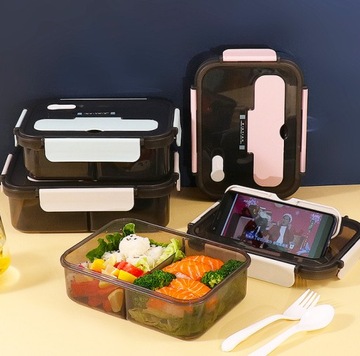 POJEMNIK LUNCHBOX z ZESTAWEM SZTUĆÓW 3W1 (1.1L)