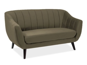 SOFA ELITE 2 VELVET OLIWKA BLUVEL 77 / WENGE