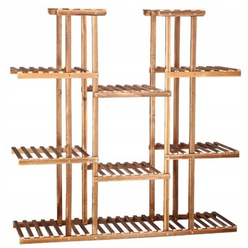 БОЛЬШАЯ ПОДСТАВКА ДЛЯ ЦВЕТОВ, МНОГОЯРУСНАЯ ДЕРЕВЯННАЯ ПОДСТАВКА ДЛЯ ЦВЕТОВ + АКСЕССУАРЫ