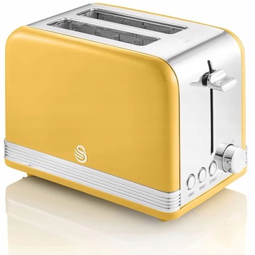 Swan Retro ST19010YELNEU Toster 2 plasterki,