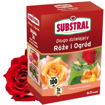 Substral 100 dni Róże i Ogród 1kg Nawóz do róż i kwiatów w ogrodzie