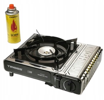 ТУРИСТИЧЕСКАЯ ГАЗОВАЯ ПЛИТА 2,2кВт ТИРОСС + 4 газа