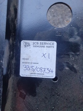 JCB wlot tłumika 331/45764 335/08646 łącznik 126/00210 mocowanie 335/08734