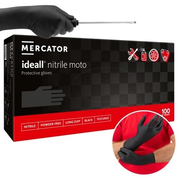 Rękawice nitrylowe ideall NITRILE MOTO M 100 szt.